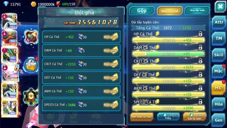 MÃ : #TTS2060 - SV276 - TOP2-4 - WHITE HOOH DIANCIE CỘNG HƯỞNG DYNAMAX RAY DYNAMAX  3 TEAM CỰC NGON CHO AE BUILD MAX CHUẨN CS CAO