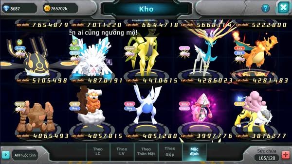 MÃ : #TTS2066 -SV 1368 - TOP30 -V14 - DIANCIE ECHO DYNAMAX HOOH ECHO DYNAMAX  CẶP CÁ BC QUÁ NGON