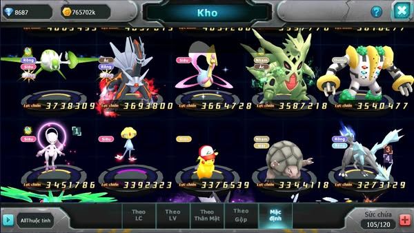 MÃ : #TTS2066 -SV 1368 - TOP30 -V14 - DIANCIE ECHO DYNAMAX HOOH ECHO DYNAMAX  CẶP CÁ BC QUÁ NGON