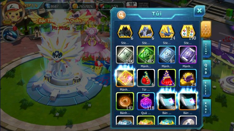 MÃ : #TTS2066 -SV 1368 - TOP30 -V14 - DIANCIE ECHO DYNAMAX HOOH ECHO DYNAMAX  CẶP CÁ BC QUÁ NGON