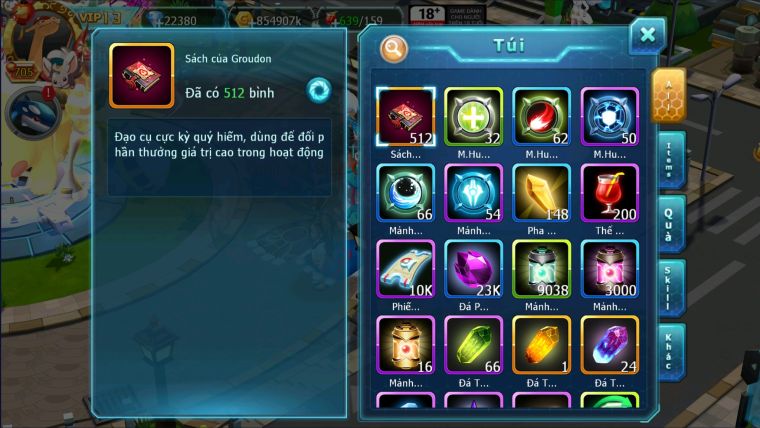 MÃ : #TTS2068 - SV326 - TOP5-V13- 500 SÁCH - 22K KC -DIANCIE CH DYANAMX HOOH CH DYNAMAX CẶP CÁ BC  BUILD QUÁ NGON