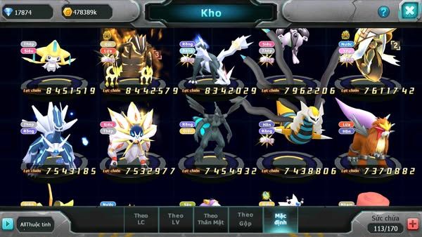 MÃ : #TTS2077 - SV 1070 - TOP2-3 CHAM - TOP1PK SV - HOOH CH DYNAAMX LC KHỦNG VUA KIẾM LC KHUNGR TEAM ĐÁNH CỰC CHẤT CHỈ SỐ CAO