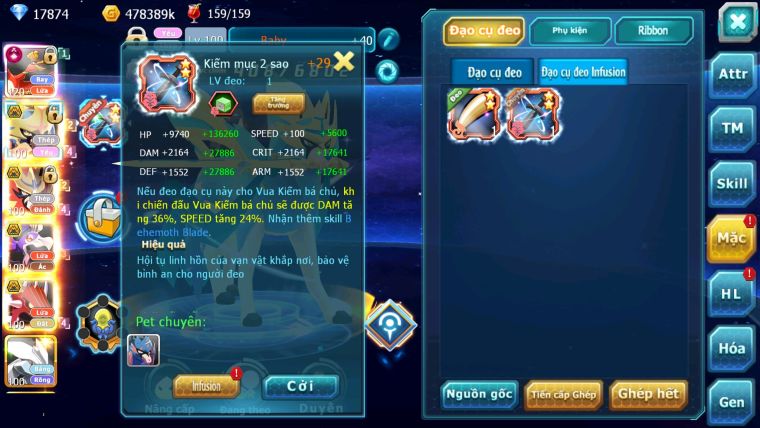 MÃ : #TTS2077 - SV 1070 - TOP2-3 CHAM - TOP1PK SV - HOOH CH DYNAAMX LC KHỦNG VUA KIẾM LC KHUNGR TEAM ĐÁNH CỰC CHẤT CHỈ SỐ CAO