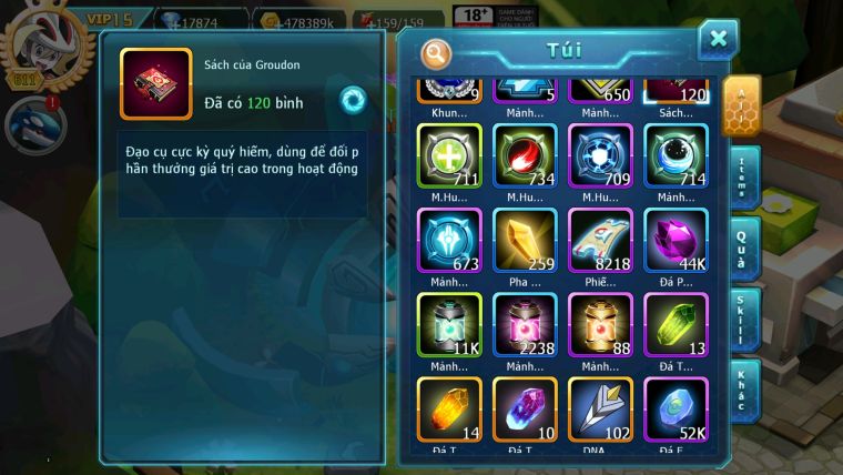 MÃ : #TTS2077 - SV 1070 - TOP2-3 CHAM - TOP1PK SV - HOOH CH DYNAAMX LC KHỦNG VUA KIẾM LC KHUNGR TEAM ĐÁNH CỰC CHẤT CHỈ SỐ CAO