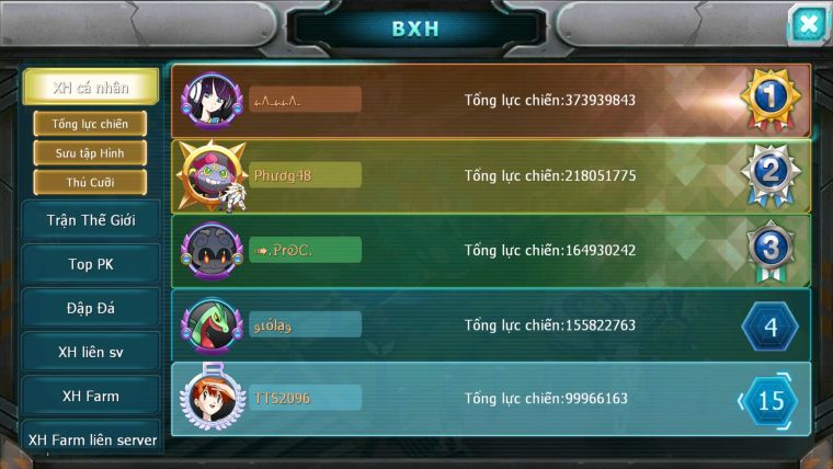 MÃ : #2096 - S11 - TOP 15V11- DIANCIE CH DYNAMAX  HOOH DYNAMAX RAY BC  UNVOA WB BC  NHIỀU PET BÁ CỰC NGON