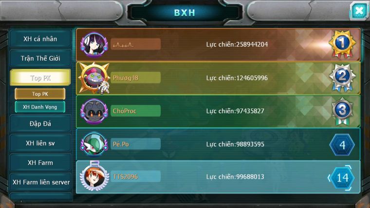 MÃ : #2096 - S11 - TOP 15V11- DIANCIE CH DYNAMAX  HOOH DYNAMAX RAY BC  UNVOA WB BC  NHIỀU PET BÁ CỰC NGON
