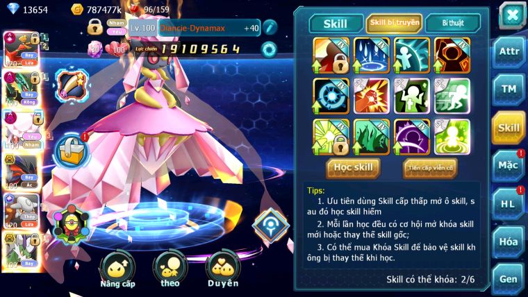 MÃ : #TTS2132 - SV 1329 - TOP 7- V14- HOOH CH DYNAMAX HENTRAN ECHO  RAY DYNAMAX DIANCIE DYNAMAX YVETAL BC  QUÁ NGON