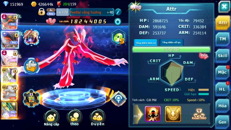 MÃ : #TTS2145 - SV 1324 - TOP7PK - 151K KC -HOOH CỘNG HƯỞNG DYNAMAX FULL SS CS CAO - YVETAL CỘNG HƯỞNG DIANCIE CỘNG HƯỞNG DYANAMX  3 TEAM NGON