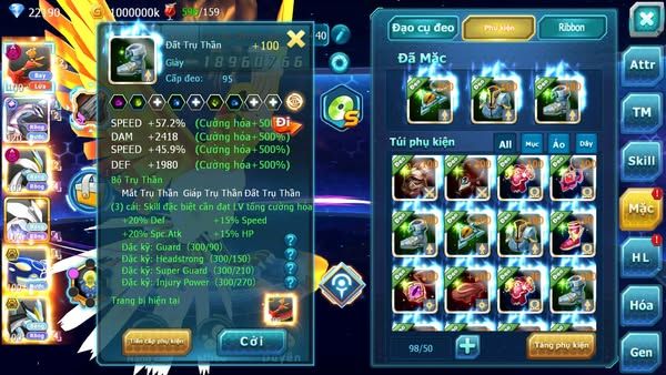 MÃ : #TTS2156 - SV623 - TOP33PK - HOOH DYNAMAX YVETAL BC THẦN GIÓ BC PALKIA CỘNG HƯỞNG WHITE DYNAAXM CẶP CÁ BC