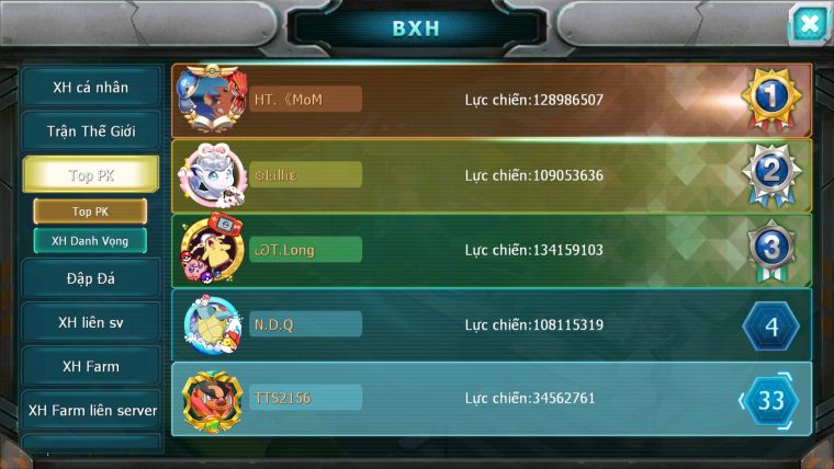 MÃ : #TTS2156 - SV623 - TOP33PK - HOOH DYNAMAX YVETAL BC THẦN GIÓ BC PALKIA CỘNG HƯỞNG WHITE DYNAAXM CẶP CÁ BC