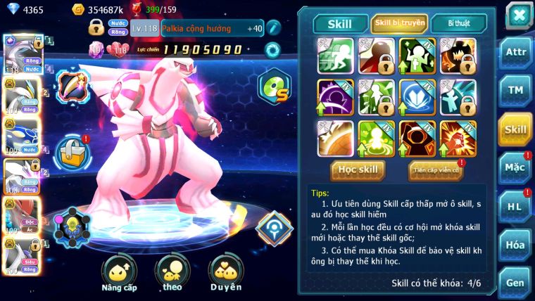 MÃ : #TTS2162 - SV1561 - V13 - PALKIA CỘNG HƯỞNG  FULL SS CẶP LATI BC WHITE BC KYOGRE UNVOA BTAA BC