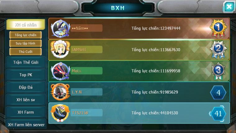 MÃ : #TTS2158 - SV 1438 - TOP39 - V14 - HOOH CH DYNAMAX UNVOA WB BC  QVLD BC  CẶP LATI BC