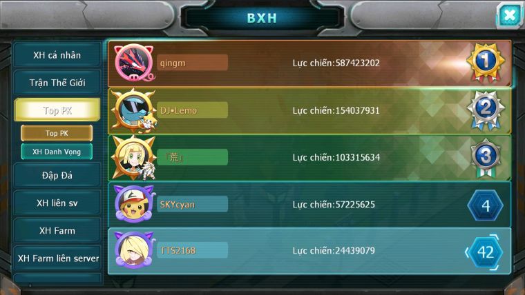 MÃ : #TTS2168 - SV1553 - TOP 42 - V12- NỮA HOOH CỘNG HƯỞNG - TEAM BAY DYNAMAX - MEW GIÁP BC CẶP LATI BC ĐUA TOP NGON