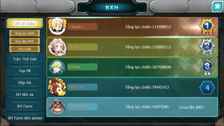 MÃ : #tTS2189 - SV 1175 - TOP49 - V13- HOOH CỘNG HƯỞNG DYNAMAX FULL TRỤ- CÓ SÉT SS- WB BC UNVOA MEW GIÁP BC  BTAA BC