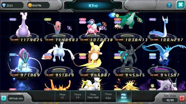 MÃ : #TTS2188 - SV1423 - V9- 600 SÁCH - UNVOA CẶP LATI BÁ CHỦ  PALKIA DIANCIE  LUGIA VITINI