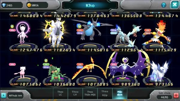 MÃ : #TTS2194 - SV1581 - V7 HOOH QVLD BC  UNVOA THẦN GIÓ LUGIA BC