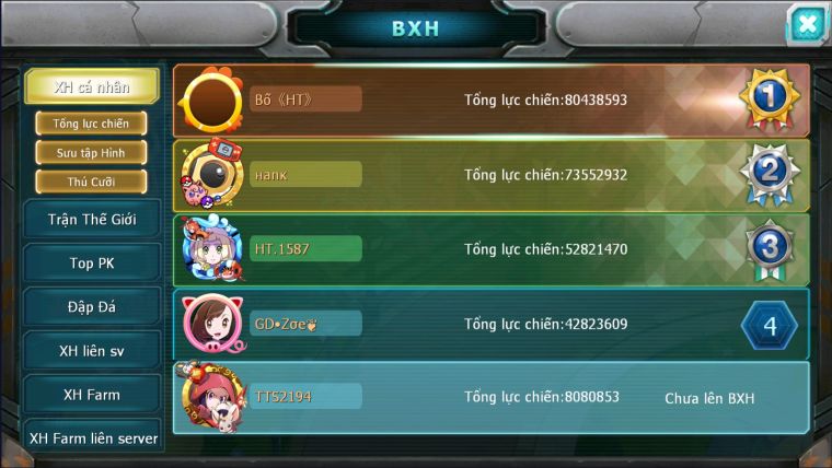 MÃ : #TTS2194 - SV1581 - V7 HOOH QVLD BC  UNVOA THẦN GIÓ LUGIA BC