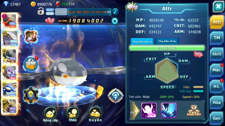 MÃ : #TTS2199 - SV706 - TOP25 - V5 - 800 SÁCH - HOOH DYNAMAX  CẶP CÁ BC  TEAM HỒN BC CÓ BOSS ĐỘC