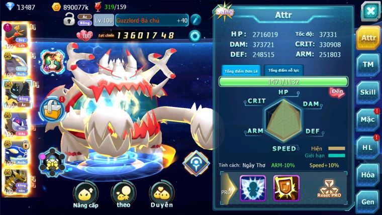 MÃ : #TTS2199 - SV706 - TOP25 - V5 - 800 SÁCH - HOOH DYNAMAX  CẶP CÁ BC  TEAM HỒN BC CÓ BOSS ĐỘC