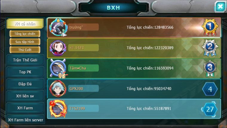 MÃ : #TTS2199 - SV706 - TOP25 - V5 - 800 SÁCH - HOOH DYNAMAX  CẶP CÁ BC  TEAM HỒN BC CÓ BOSS ĐỘC