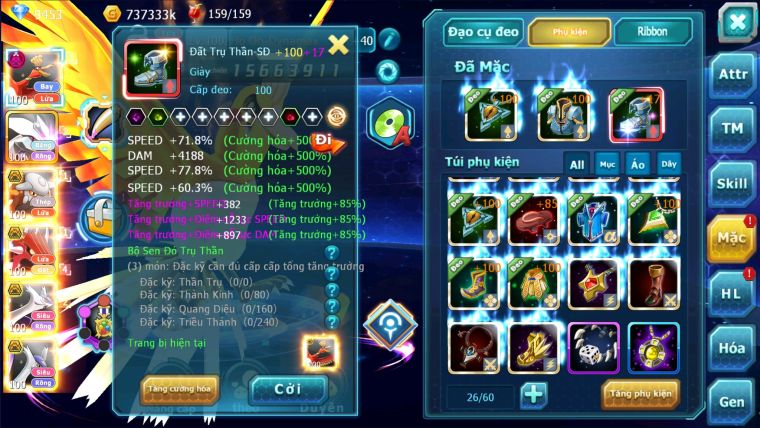 MÃ : #TTS2206 - SV1189 - TOP40 - V5 HOOH DYNAMAX QVLD BC HENTRAN BC  UNVOA CẶP LATI BC QUÁ NGON