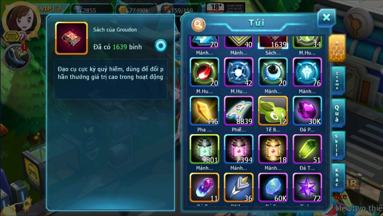 MÃ : #TTS2218 - SV 996 - TOP8PK - V12 1K6 SÁCH - HOOH CH DYNAMAX CHỈ SỐ KHỦNG YVETAL CỘNG HƯỞNG WB BC THẦN GIÓ BC
