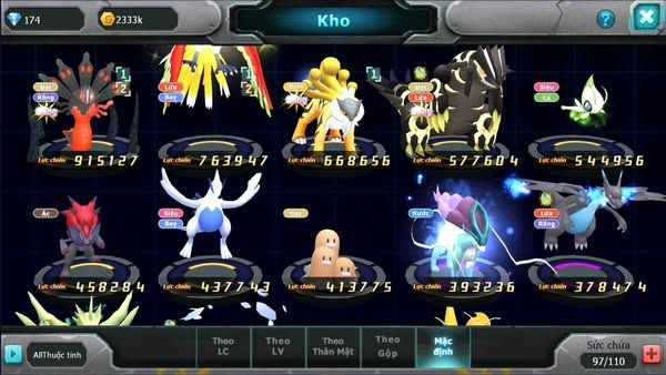 MÃ : #TTS2231 - SV1694 - TOP11 - V9 ZEVIL  HOOH RAIKOU GROUDON ZORROA