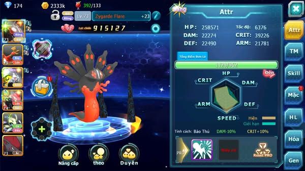 MÃ : #TTS2231 - SV1694 - TOP11 - V9 ZEVIL  HOOH RAIKOU GROUDON ZORROA
