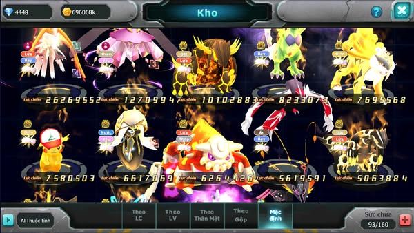 MÃ : #TTS2234 - SV1237 -TOP22 V14 HOOH CH DYNAMAX DIANCIE DYNAMAX  QVLD BC THẦN GIÓ NHIỀU PET BÁ CHỦ