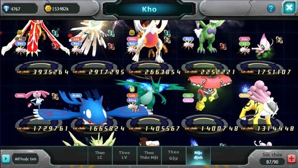 MÃ : #TTS2236 - SV1605-V10 YVETAL BÁ CHỦ HOOH LUGIA BC THẦN GIÓ MEPRJT