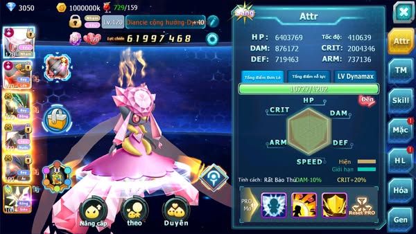 MÃ : #TTS2242 - SV50 - TOP2 V16 - DIANCIE CỘNG HƯỞNG DYANAMX HOOH CỘNG HƯỞNG DYNAMAX  RAY BÁ CHỦ  TAPU FINI BÁ CHỦ MEGANEC HOOPA BC QUÁ NGON