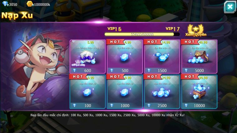 MÃ : #TTS2242 - SV50 - TOP2 V16 - DIANCIE CỘNG HƯỞNG DYANAMX HOOH CỘNG HƯỞNG DYNAMAX  RAY BÁ CHỦ  TAPU FINI BÁ CHỦ MEGANEC HOOPA BC QUÁ NGON