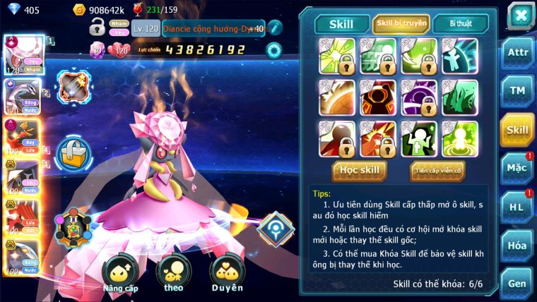 MÃ : #TTS2241 - SV 901- TOP 4-5 ALL - 2K4 MẢNH DIANCIER CỘNG HƯỞNG DYNAMAX LC KHỦNG PALKIA CỘNG HƯỞNG  HOOH DYNAMAX  3 TEAM CỰC CHẤT LC KHỦNG
