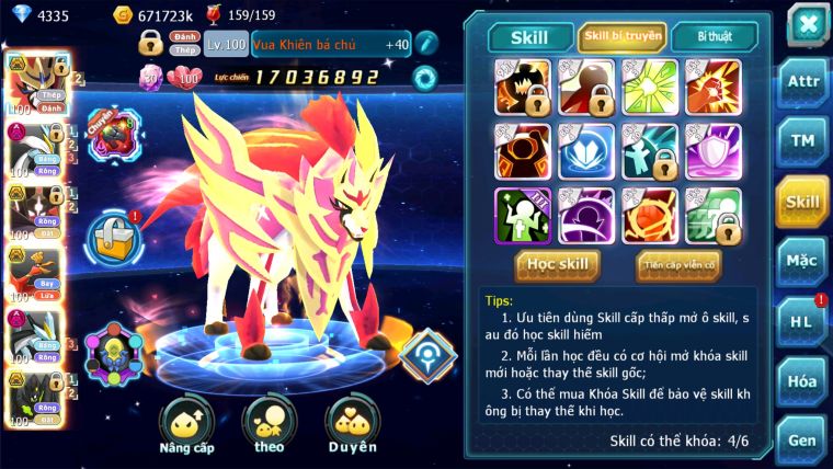 MÃ : #TTS2244 - SV 1305 - V15 - TOP36 - VUA KHIÊN BÁ CHỦ CẶP ZEVIL BÁ CHỦ WB DYNAMAX PET XỊN SÒ