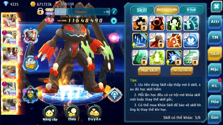 MÃ : #TTS2244 - SV 1305 - V15 - TOP36 - VUA KHIÊN BÁ CHỦ CẶP ZEVIL BÁ CHỦ WB DYNAMAX PET XỊN SÒ