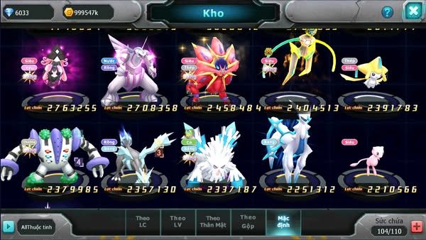 MÃ : #TTS2258 - SV1407 - V9- DIANCIE DYNAMAX TEAM YÊU BÁ CHỦ  HOOH BC QVLD BC  MEW GIÁP BC  QUÁ NGON LÀNH