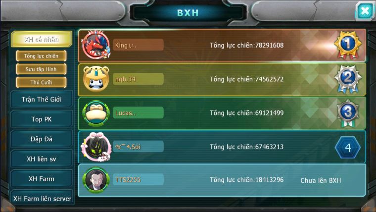 MÃ : #TTS2255 - SV1539 - V8 - MEW GIÁP BÁ CHỦ UNVOA CẶP LATI BC  TAPU LELE  QUÁ NGON