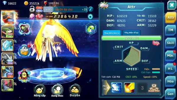 MÃ : #TTS2265 - SV1674 -TOP17 - V6 - HOOH BÁ CHỦ BUILD SIÊU NGON