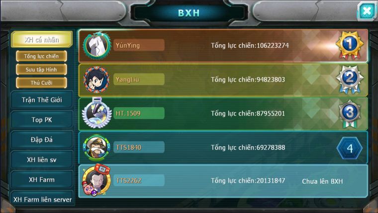 MÃ : #TTS2262 - SV 1504 - V10 - HOOH DYNAMAX UNVOA  BLACK BÁ CHỦ CẶP LATI BC DIANCIE BC CÓ SÉT HOOH