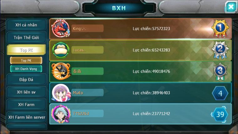 MÃ : #TTS2263 - SV 1530 - V14 - HOOH DYNAMAX YVETAL BÁ CHỦ  THẦN GIÓ BC UNVOA WB BC 2 TEAM SIÊU HOT