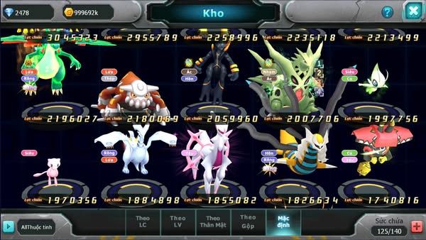 MÃ : #tTS2273 - SV1473 - V11- TEAM YÊU BÁ CHỦ  LUGIA BÁ CHỦ PALKIA BÁ CHỦ QVLD BC QUÁ NGON