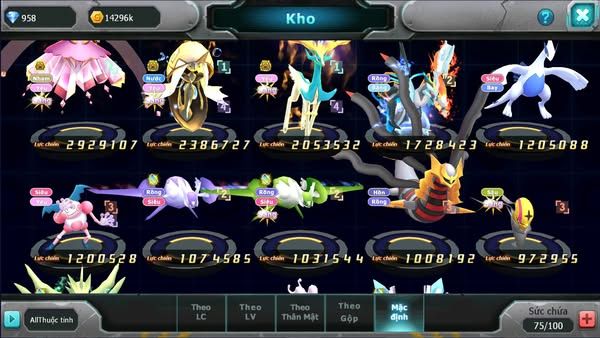 MÃ : #TTS2275 - SV1663 - V8 - 750 SÁCH-  DIANCIE BÁ CHỦ  TAPU FINI BÁ CHỦ XERM BC UNVOA  lugia cặp lati