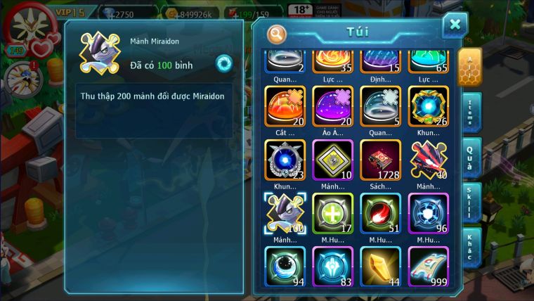 MÃ : #TTS2282- SV1623 - TOP 19 - V15 - 1K7 SÁCH - 3K6 MẢNH - VUA KHIÊN BÁ CHỦ - HOOH CỘNG HƯỞNG DYNAMAX-  ROBOT XANH BÁ CHỦ  MEGANEC BÁ CHỦ FULL ĐC CHUYÊN CỰC CHẤT