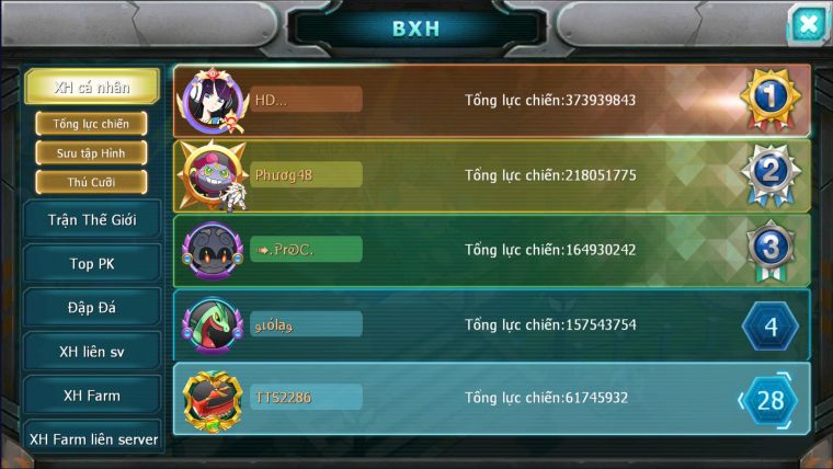 MÃ : #TTS2286 - SV 12 - TOP24 - HOOH DYNAMAX  YVETAL BÁ CHỦ THẦn gió bc TEAM NHAM DYNAMAX CẶP CÁ BC