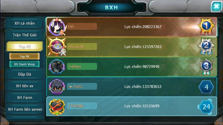 MÃ : #TTS2286 - SV 12 - TOP24 - HOOH DYNAMAX  YVETAL BÁ CHỦ THẦn gió bc TEAM NHAM DYNAMAX CẶP CÁ BC