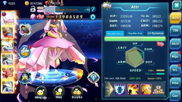 MÃ : #TTS2283 - SV1306 - DIANCIE DYNAAMX TEAM YÊU HOOH BÁ CHỦ THẦN GIÓ BC UNVOA WB BÁ CHỦ PALKIA BÁ CHỦ