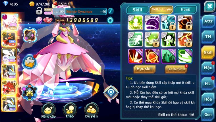 MÃ : #TTS2283 - SV1306 - DIANCIE DYNAAMX TEAM YÊU HOOH BÁ CHỦ THẦN GIÓ BC UNVOA WB BÁ CHỦ PALKIA BÁ CHỦ