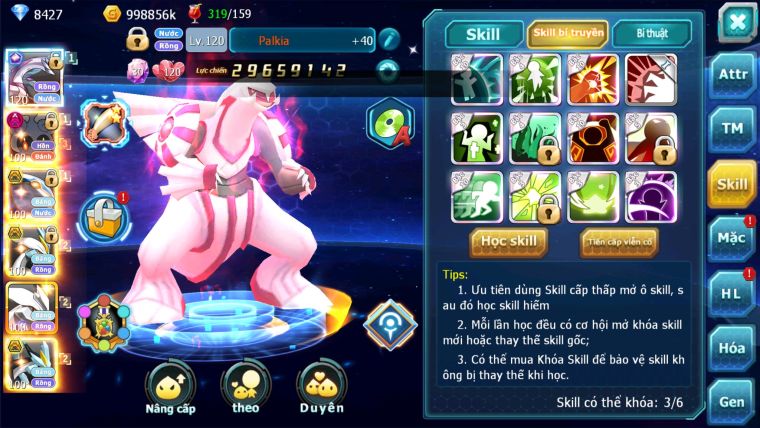 MÃ : #TTS2304 - SV877 - TOP23 -V11 - PALKIA CỘNG HƯỞNG  CẶP CÁ BÁ CHỦ TEAM HỒN DYNAMAX UNVOA WB BC NGON LÀNH