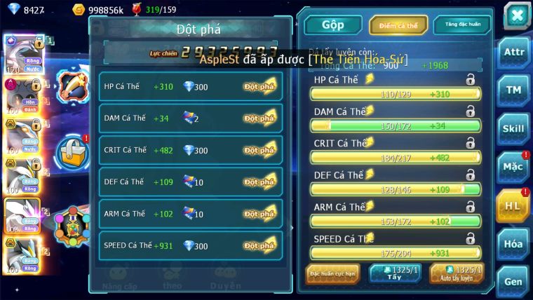 MÃ : #TTS2304 - SV877 - TOP23 -V11 - PALKIA CỘNG HƯỞNG  CẶP CÁ BÁ CHỦ TEAM HỒN DYNAMAX UNVOA WB BC NGON LÀNH