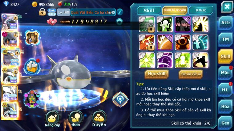 MÃ : #TTS2304 - SV877 - TOP23 -V11 - PALKIA CỘNG HƯỞNG  CẶP CÁ BÁ CHỦ TEAM HỒN DYNAMAX UNVOA WB BC NGON LÀNH